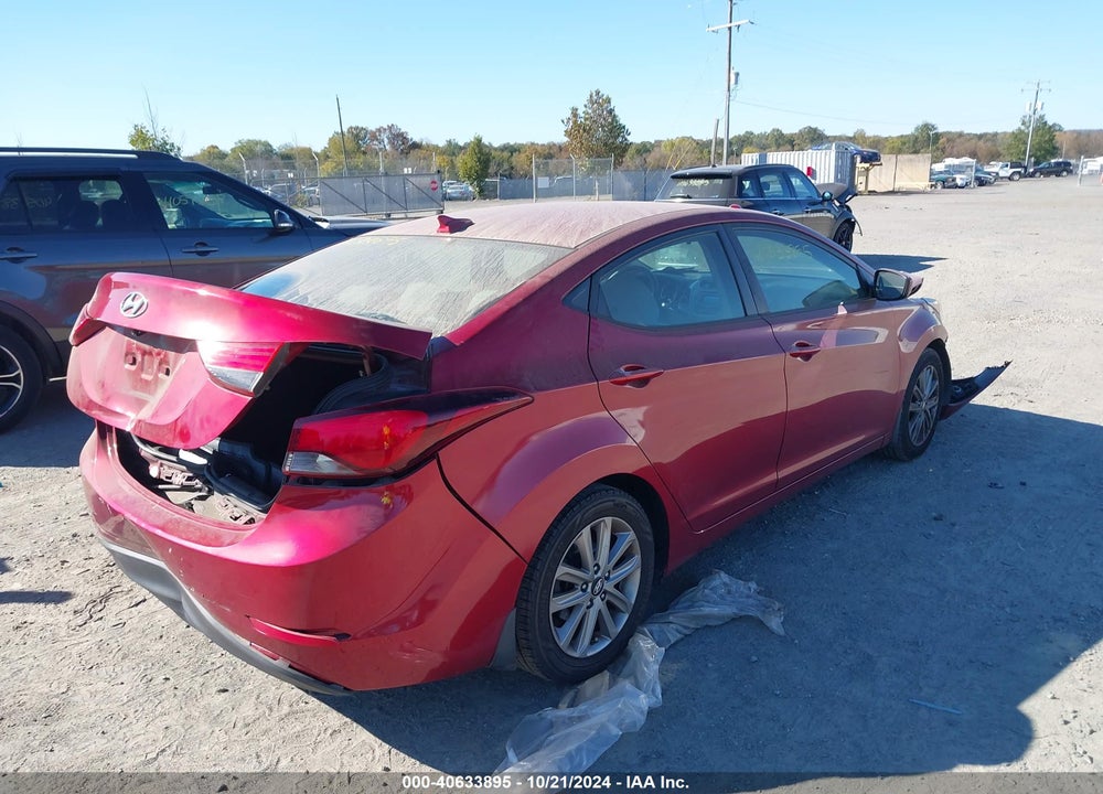 2016 HYUNDAI ELANTRA SE VIN: 5NPDH4AE1GH728578