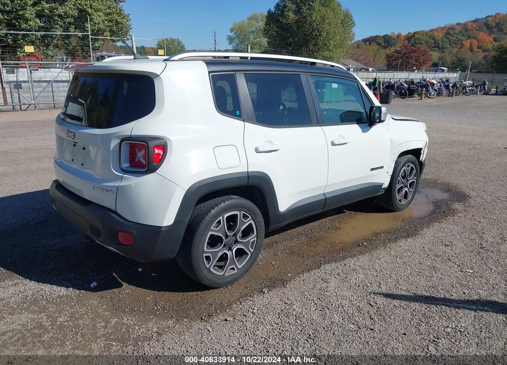2016 JEEP RENEGADE LIMITED VIN: ZACCJADT5GPC86601