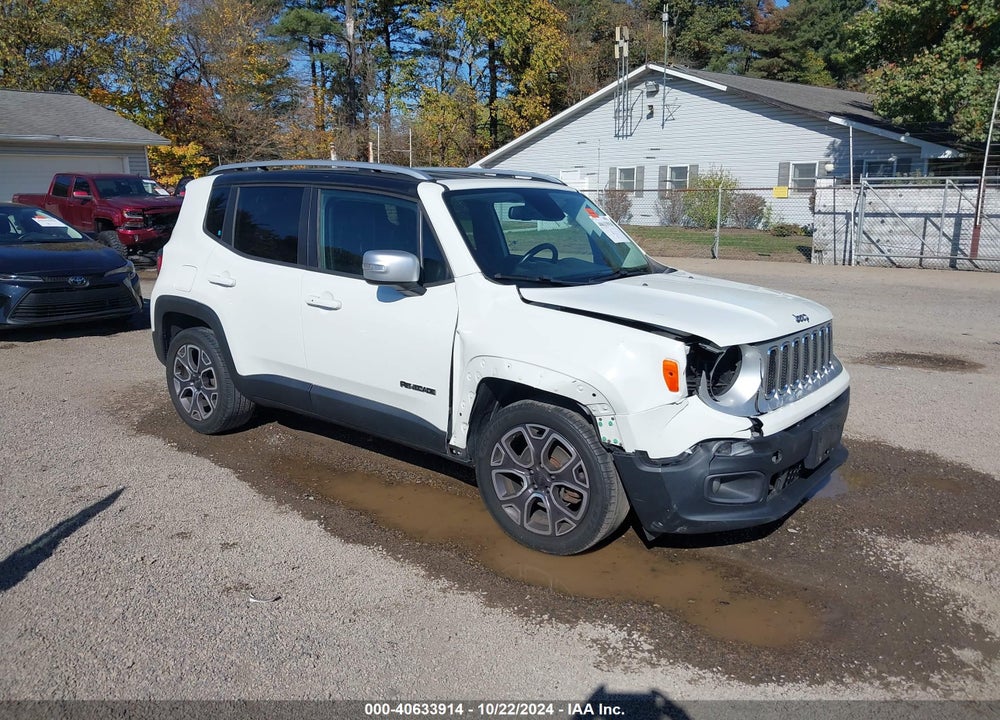2016 JEEP RENEGADE LIMITED VIN: ZACCJADT5GPC86601