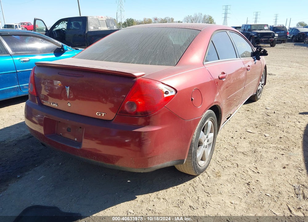 2008 PONTIAC G6 GT VIN: 1G2ZH57N984126056