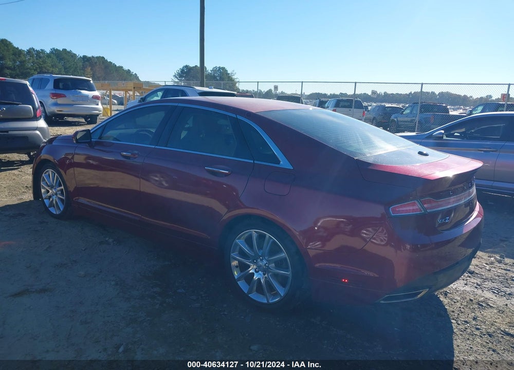 2014 LINCOLN MKZ VIN: 3LN6L2GK3ER832262