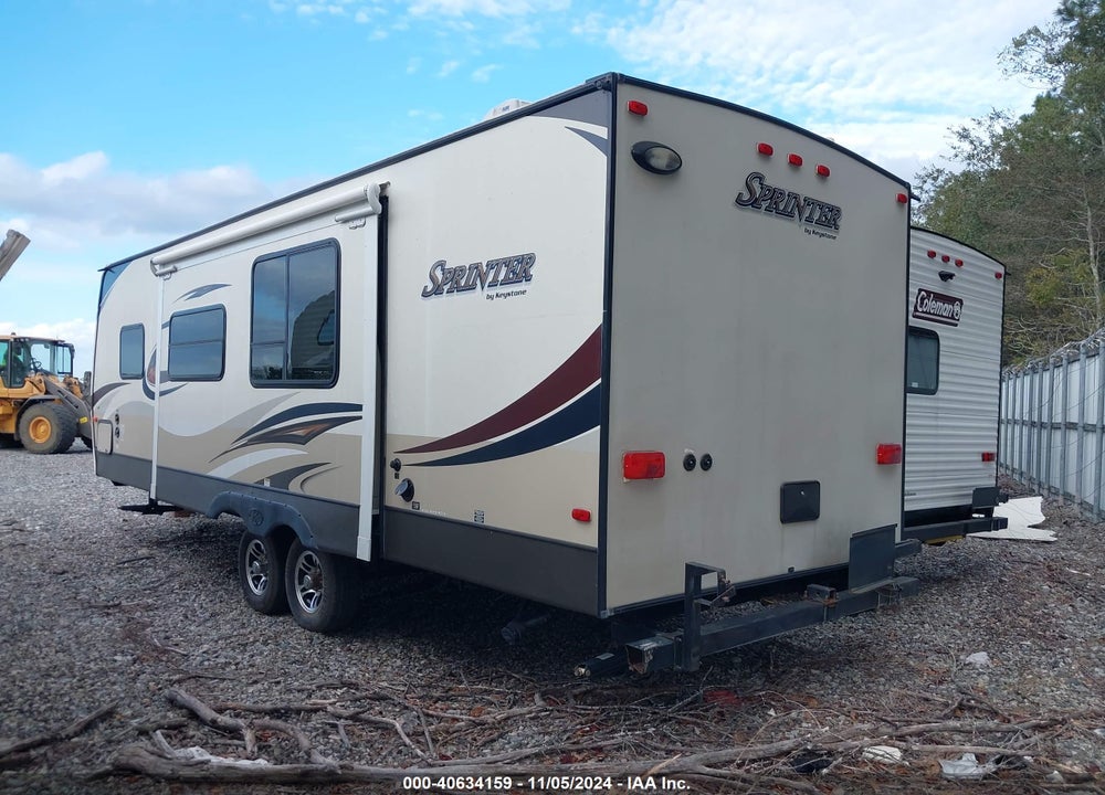 2014 KEYSTONE SPRINTER TRAVEL TRAILER VIN: 4YDT26627E1532895