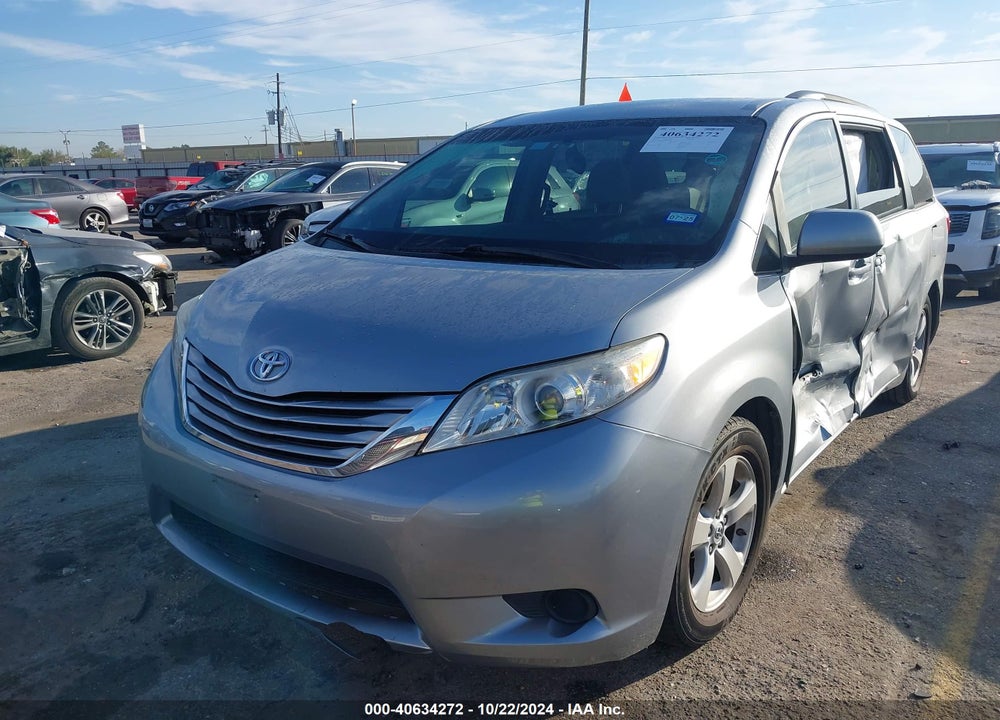 2015 TOYOTA SIENNA LE 8 PASSENGER VIN: 5TDKK3DC8FS537049