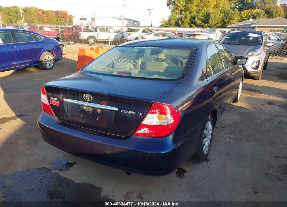 2004 TOYOTA CAMRY LE VIN: 4T1BE32K54U282284