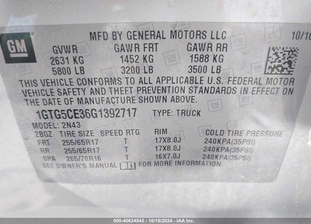 2016 GMC CANYON SLE VIN: 1GTG5CE36G1392717
