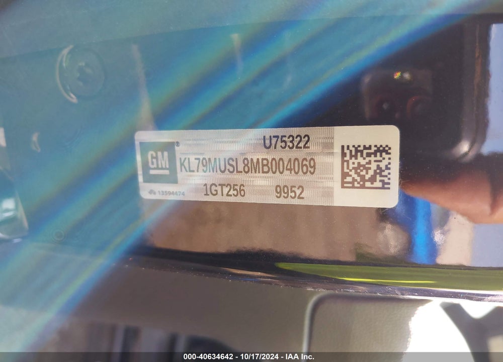 2021 CHEVROLET TRAILBLAZER AWD RS VIN: KL79MUSL8MB004069