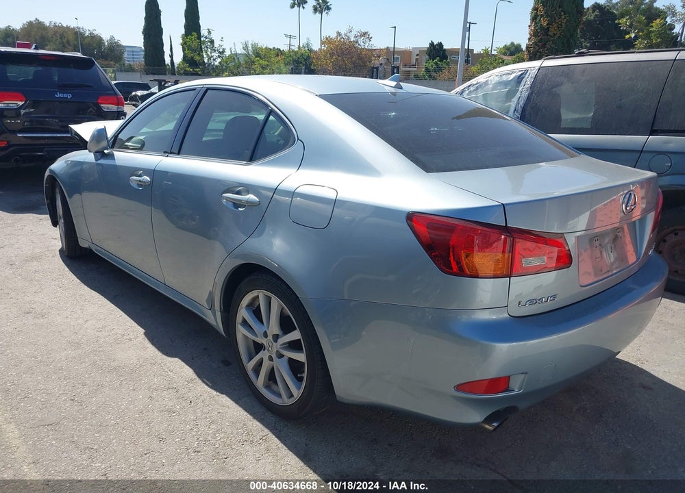2007 LEXUS IS 250 VIN: JTHBK262X75046308