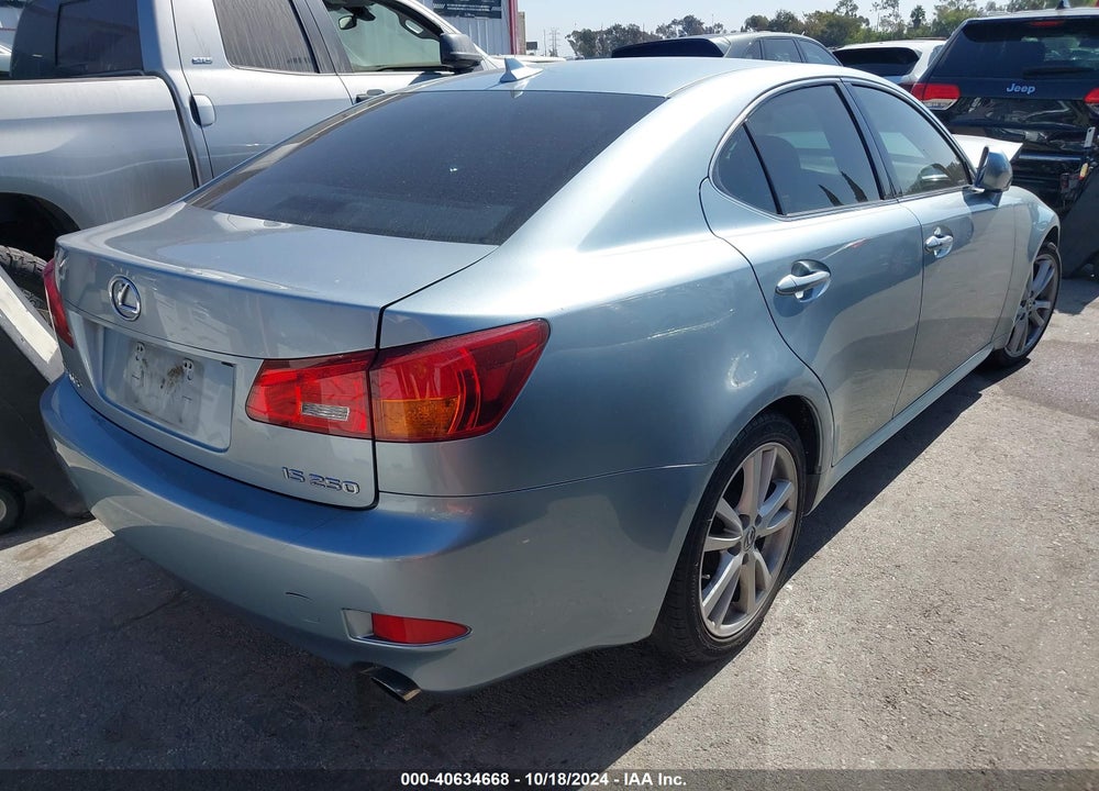2007 LEXUS IS 250 VIN: JTHBK262X75046308