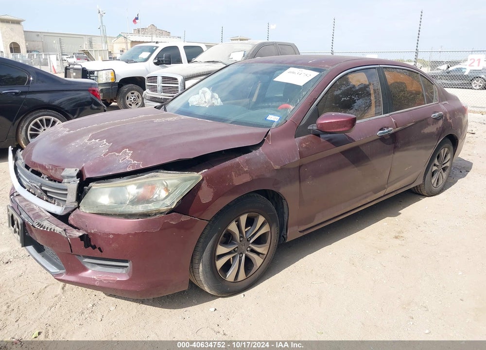 2014 HONDA ACCORD LX VIN: 1HGCR2F39EA124982