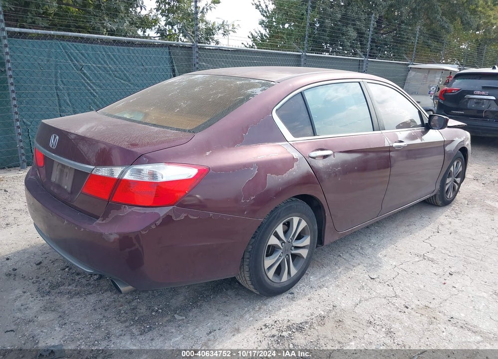 2014 HONDA ACCORD LX VIN: 1HGCR2F39EA124982