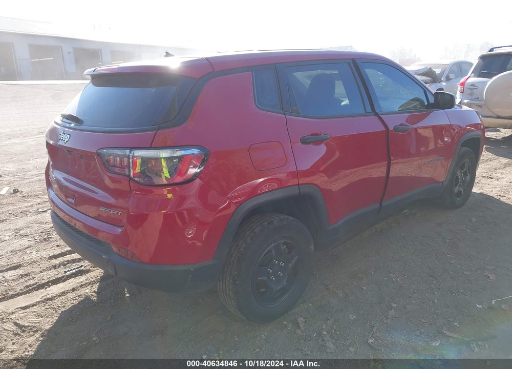 2018 JEEP COMPASS SPORT 4X4 VIN: 3C4NJDAB6JT146756