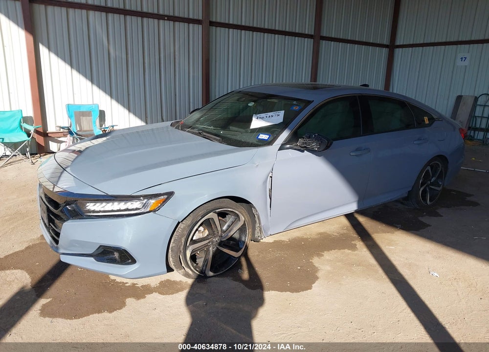 2021 HONDA ACCORD SPORT 2.0T VIN: 1HGCV2F3XMA014100