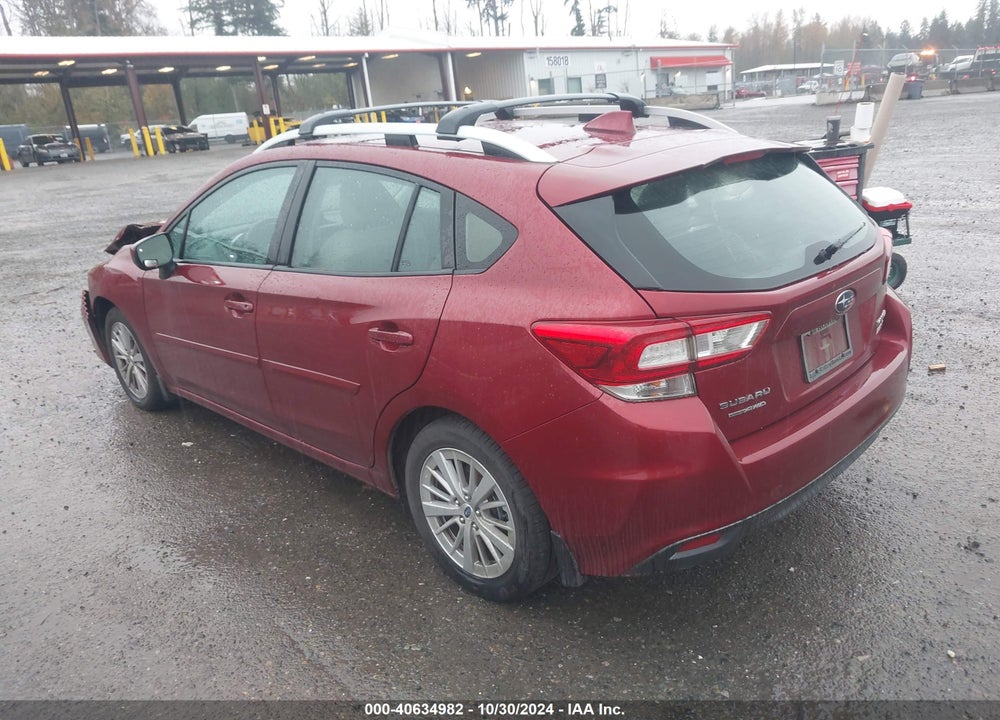 2017 SUBARU IMPREZA 2.0I PREMIUM VIN: 4S3GTAD68H3734566