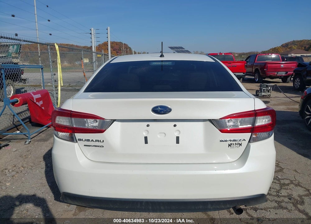 2020 SUBARU IMPREZA VIN: 4S3GKAB67L3615485