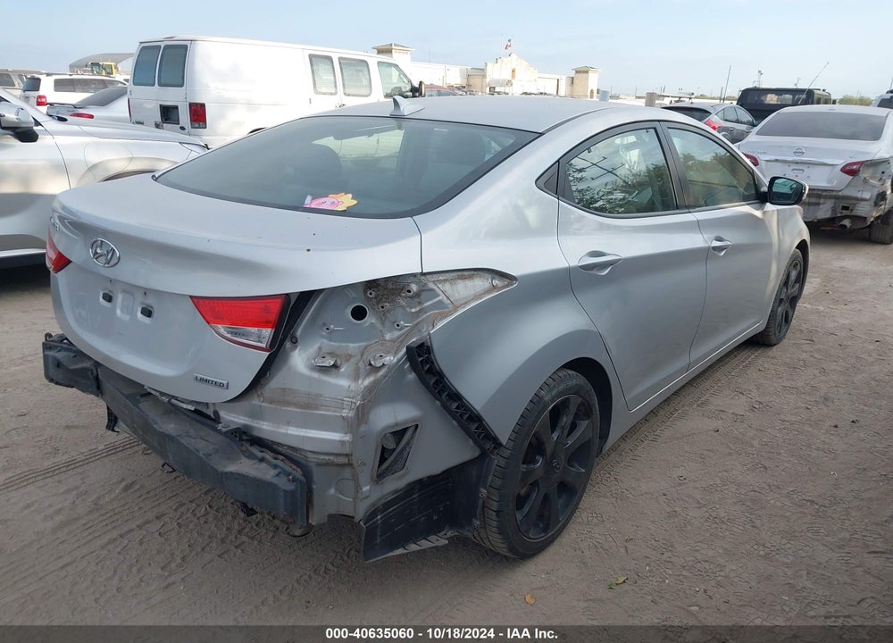 2012 HYUNDAI ELANTRA LIMITED (ULSAN PLANT) VIN: KMHDH4AE6CU224636