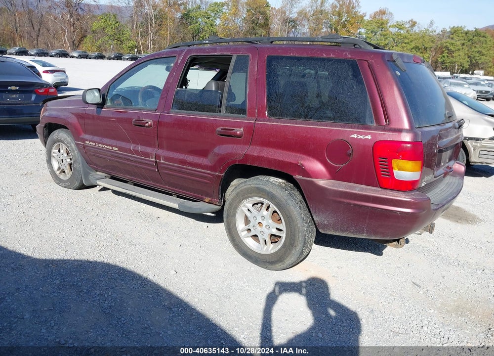 1999 JEEP GRAND CHEROKEE LIMITED VIN: 1J4GW68S7XC681069
