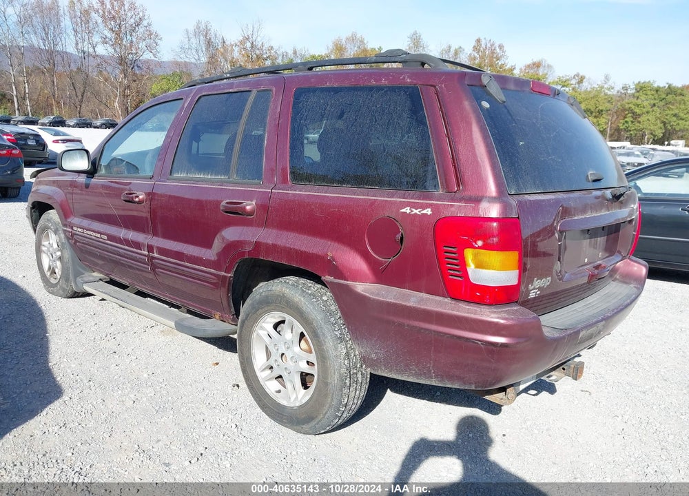 1999 JEEP GRAND CHEROKEE LIMITED VIN: 1J4GW68S7XC681069