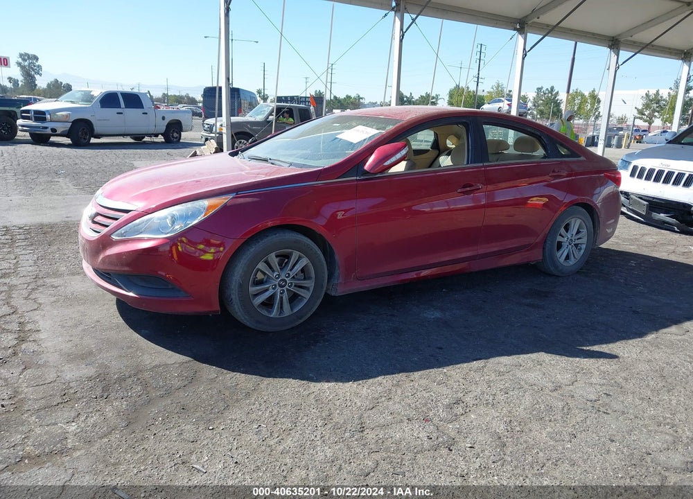 2014 HYUNDAI SONATA GLS VIN: 5NPEB4AC8EH928181
