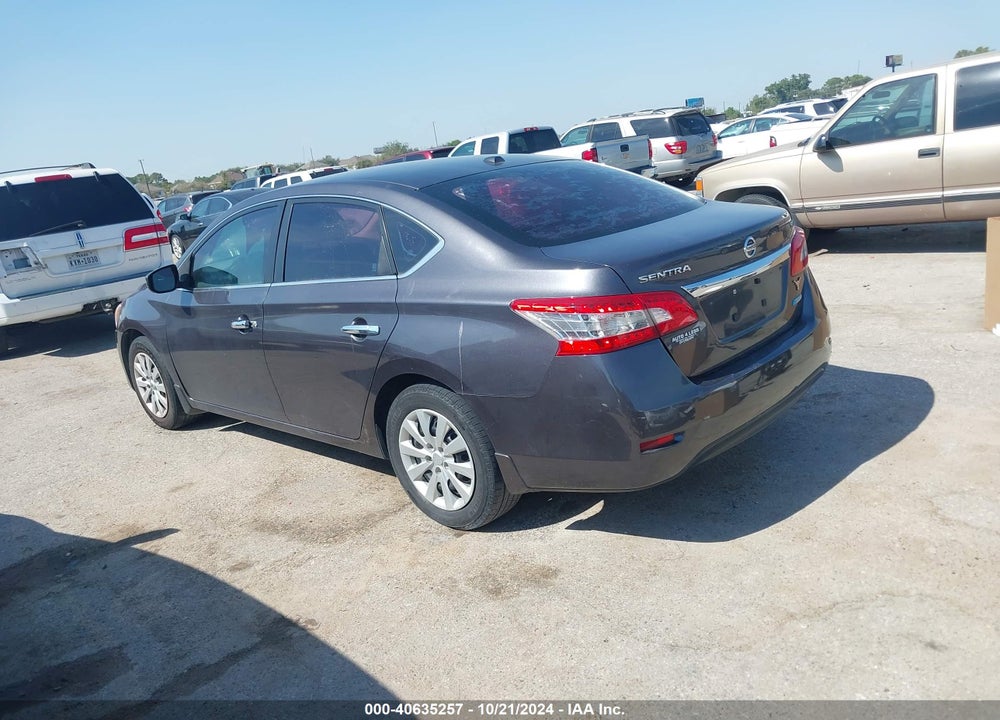 2013 NISSAN SENTRA SV VIN: 3N1AB7AP0DL631801