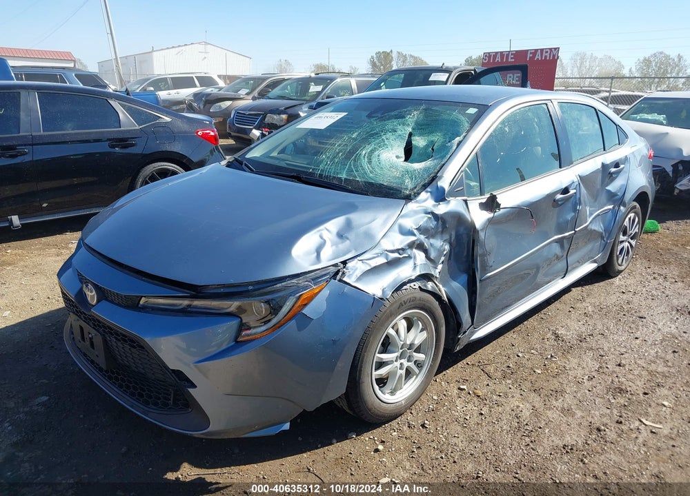 2022 TOYOTA COROLLA HYBRID LE VIN: JTDEAMDE8NJ046077