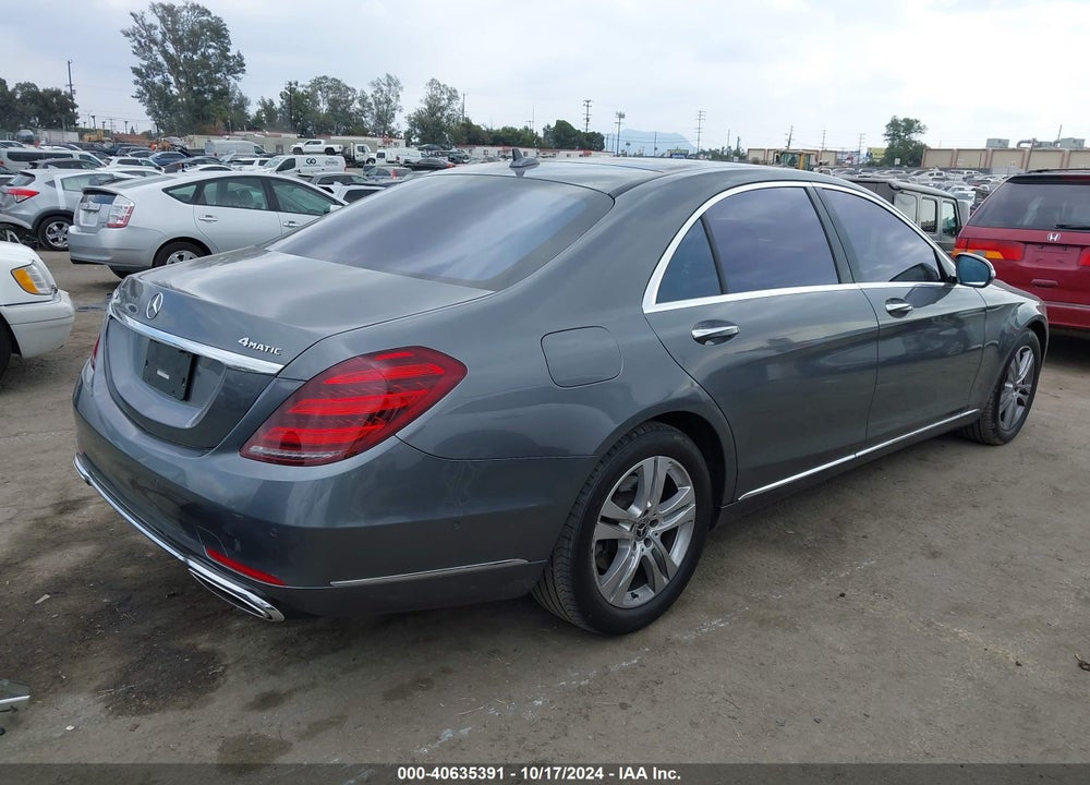 2019 MERCEDES-BENZ S 560 4MATIC VIN: WDDUG8GB2KA473517