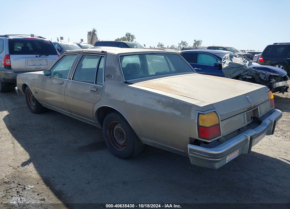 1984 OLDSMOBILE DELTA 88 ROYALE BROUGHAM VIN: 1G3AY69Y1EX317664