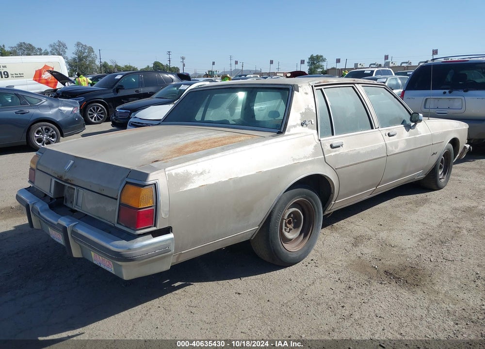 1984 OLDSMOBILE DELTA 88 ROYALE BROUGHAM VIN: 1G3AY69Y1EX317664