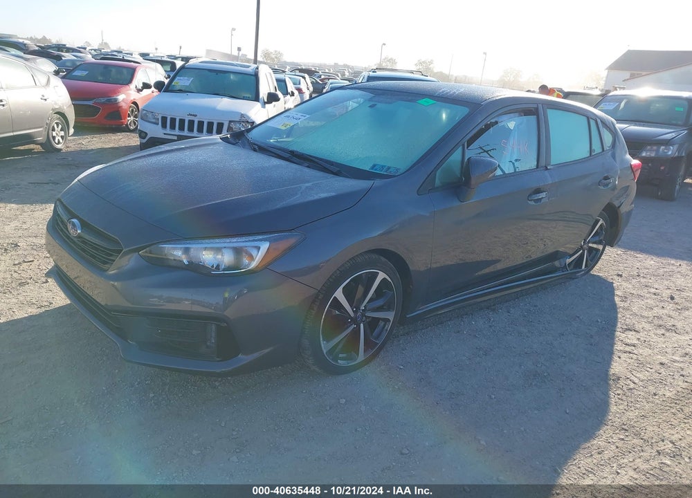 2022 SUBARU IMPREZA SPORT 5-DOOR VIN: 4S3GTAL67N3701202