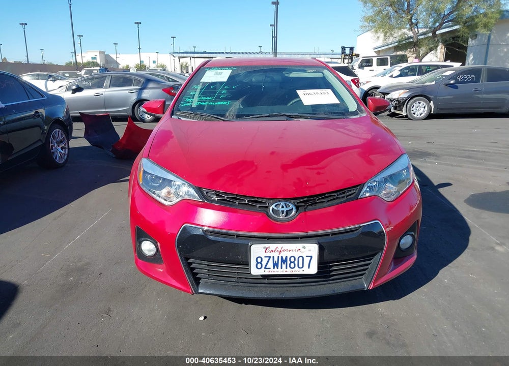 2014 TOYOTA COROLLA S PLUS VIN: 5YFBURHE6EP047841