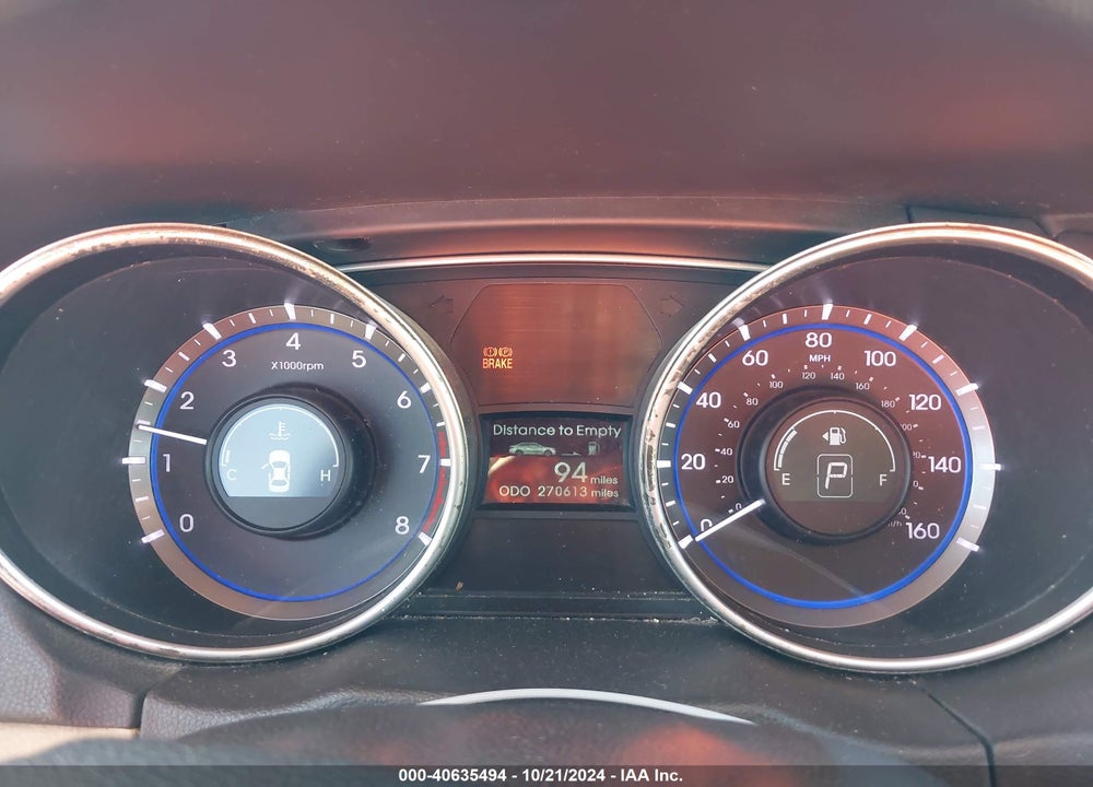 2011 HYUNDAI SONATA GLS VIN: 5NPEB4ACXBH201457
