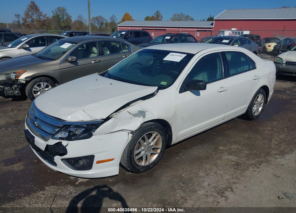 2012 FORD FUSION S VIN: 3FAHP0GA7CR390490