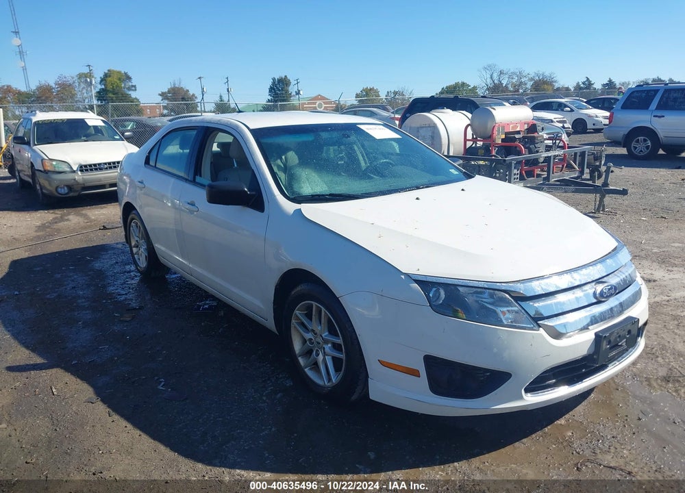 2012 FORD FUSION S VIN: 3FAHP0GA7CR390490