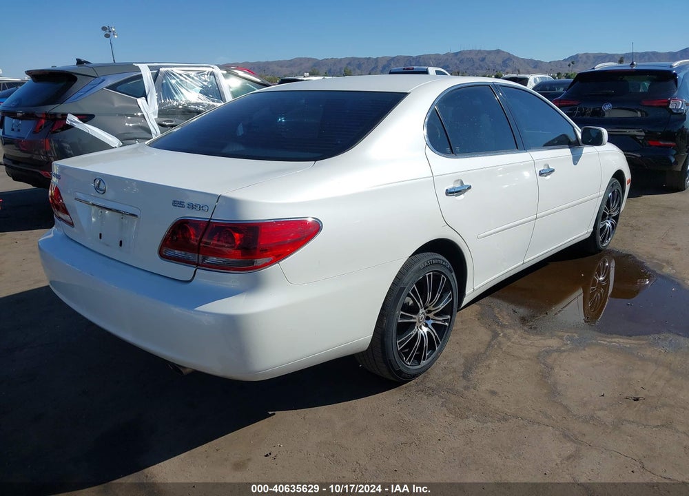 2006 LEXUS ES 330 VIN: JTHBA30G165172889