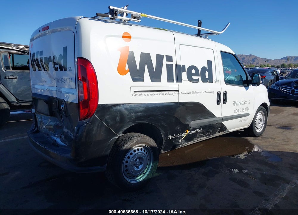2022 RAM PROMASTER CITY CARGO VAN VIN: ZFBHRFAB9N6X85105