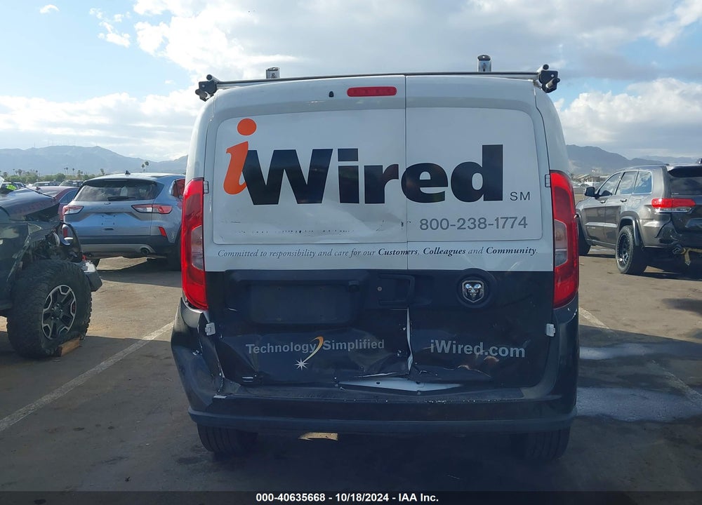 2022 RAM PROMASTER CITY CARGO VAN VIN: ZFBHRFAB9N6X85105