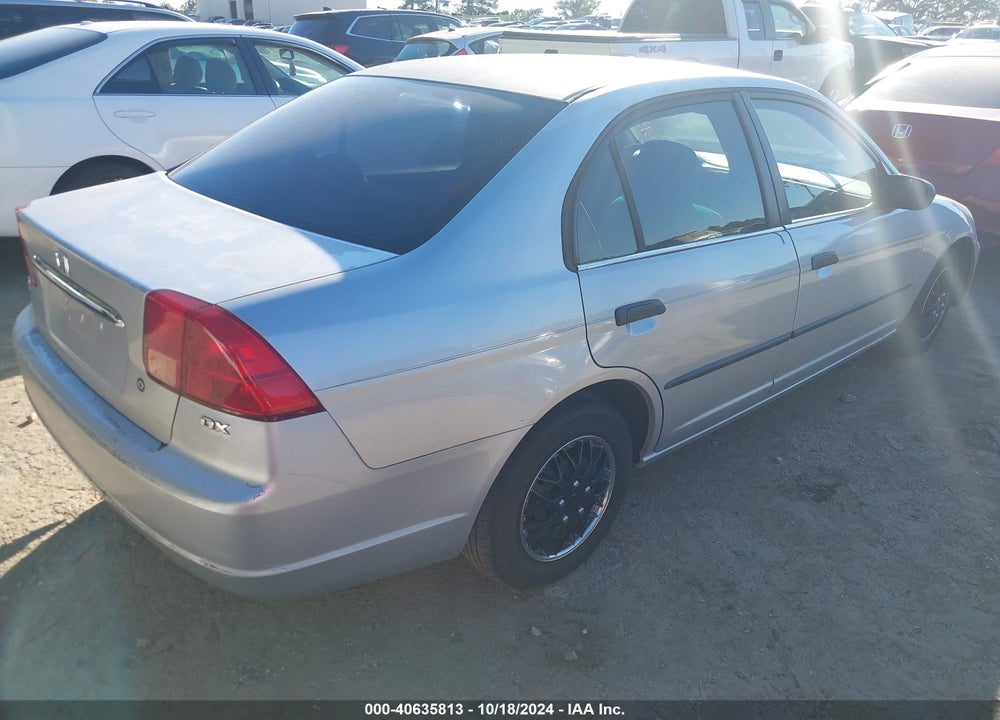 2001 HONDA CIVIC DX VIN: 2HGES16201H573624