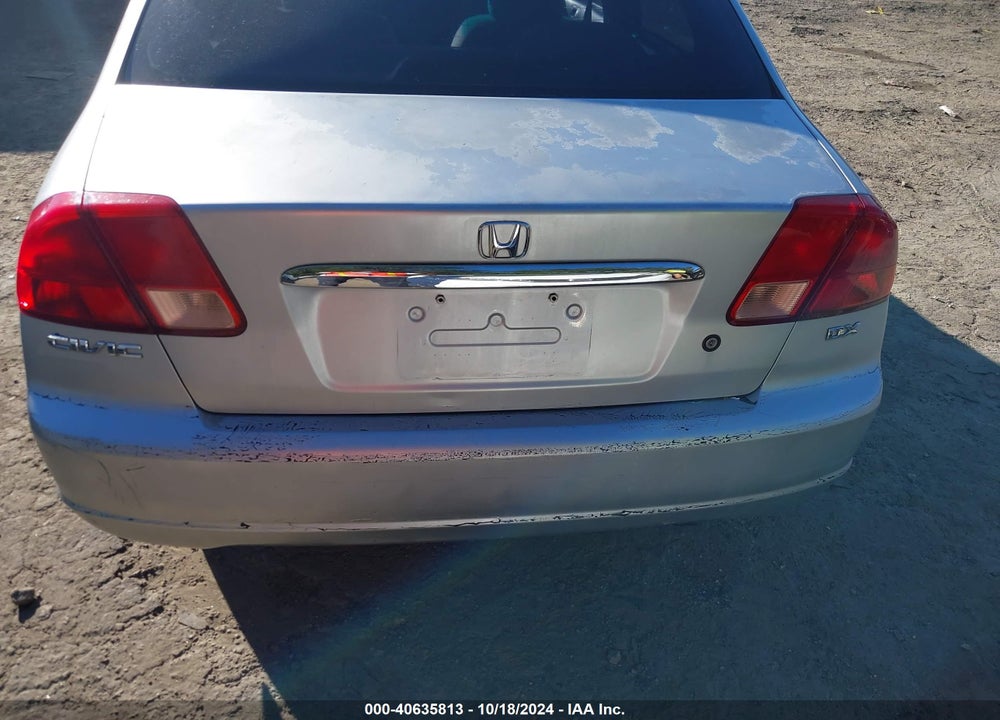 2001 HONDA CIVIC DX VIN: 2HGES16201H573624