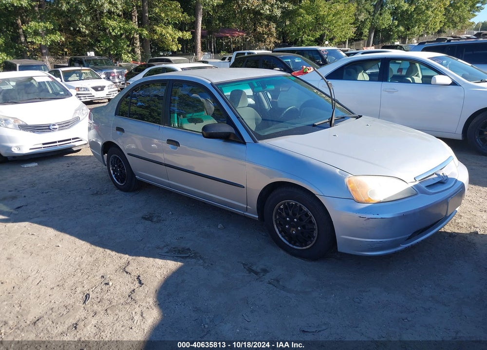 2001 HONDA CIVIC DX VIN: 2HGES16201H573624