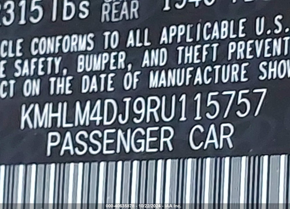 2024 HYUNDAI ELANTRA HYBRID BLUE VIN: KMHLM4DJ9RU115757