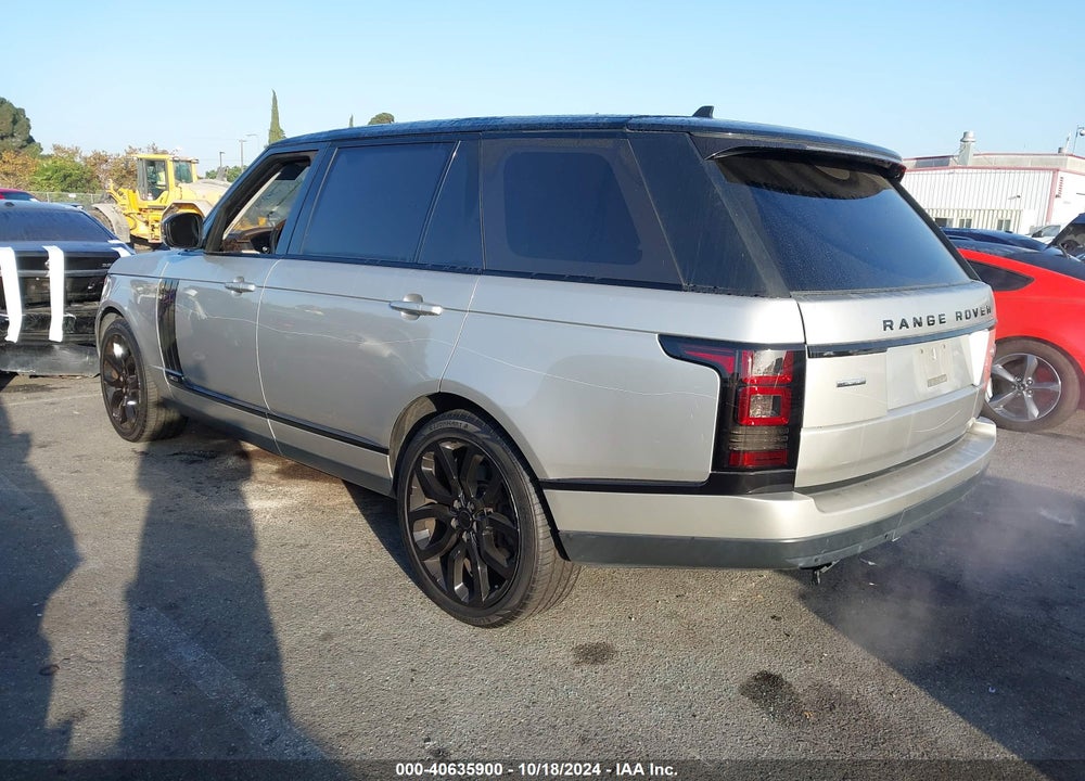 2015 LAND ROVER RANGE ROVER 5.0L V8 SUPERCHARGED VIN: SALGS3TF5FA218358