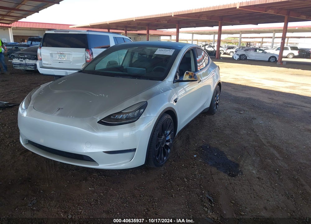2021 TESLA MODEL Y PERFORMANCE DUAL MOTOR ALL-WHEEL DRIVE VIN: 5YJYGDEF7MF098583