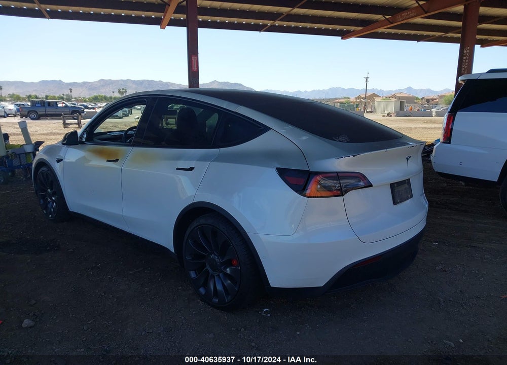 2021 TESLA MODEL Y PERFORMANCE DUAL MOTOR ALL-WHEEL DRIVE VIN: 5YJYGDEF7MF098583