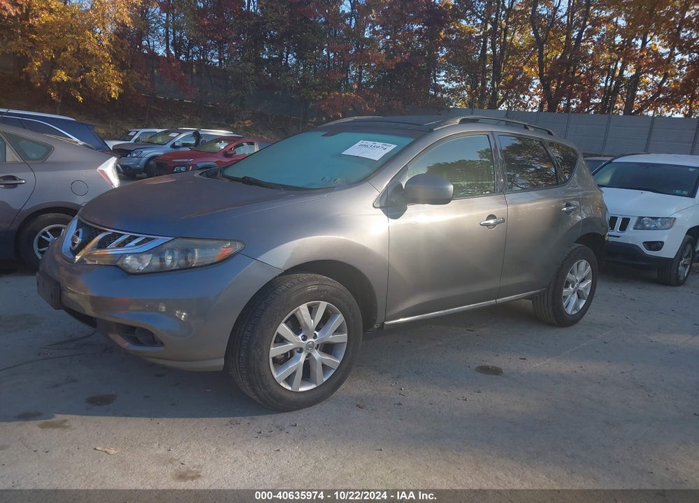2014 NISSAN MURANO SL VIN: JN8AZ1MW6EW531565