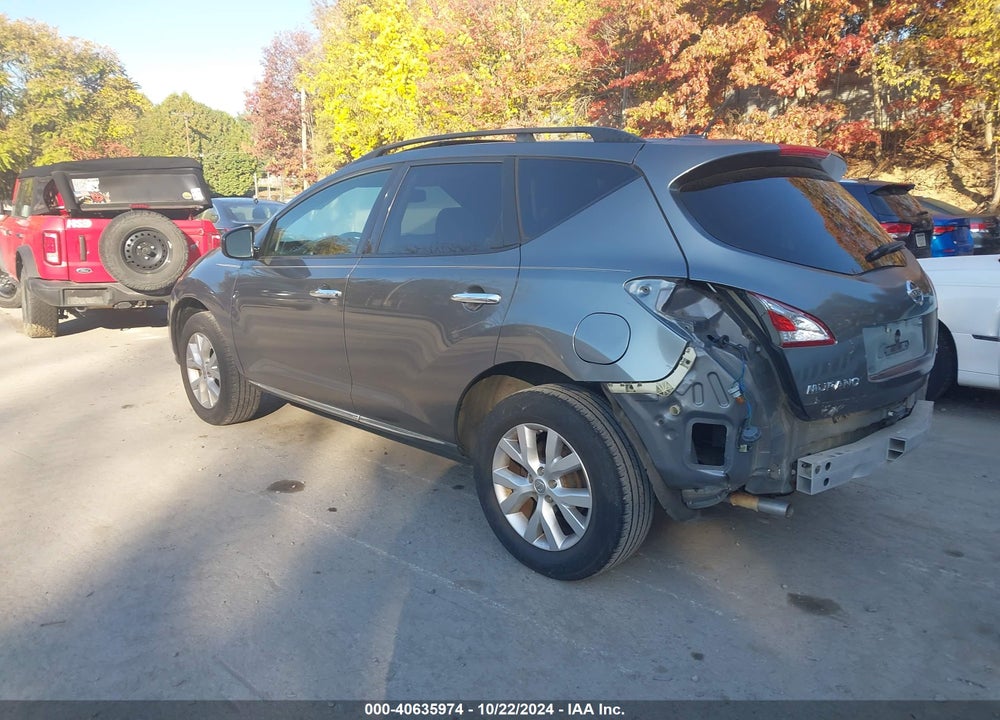 2014 NISSAN MURANO SL VIN: JN8AZ1MW6EW531565