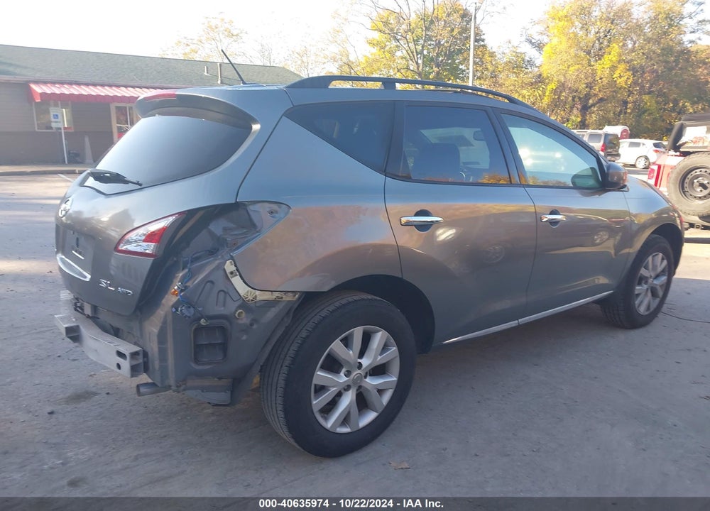 2014 NISSAN MURANO SL VIN: JN8AZ1MW6EW531565