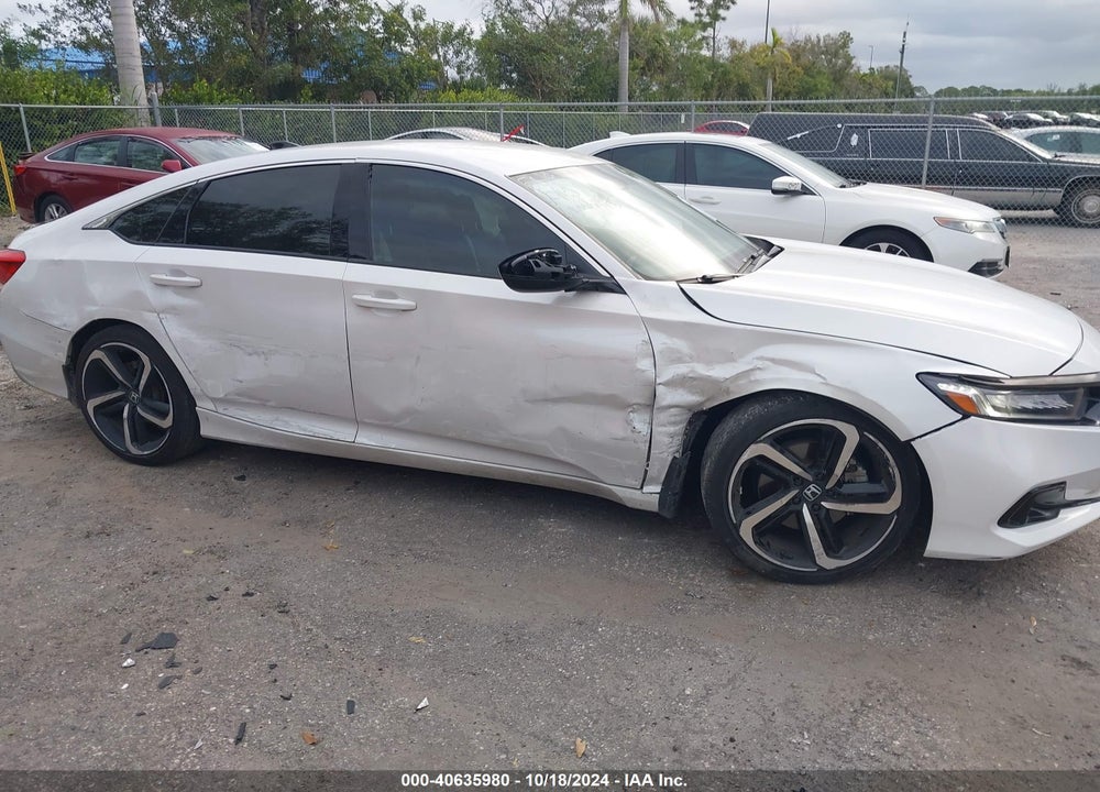 2022 HONDA ACCORD SPORT VIN: 1HGCV1F34NA065619