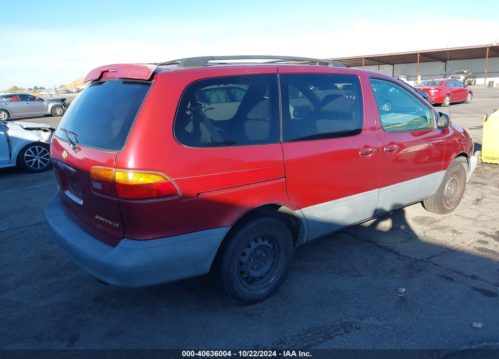 1998 TOYOTA SIENNA LE VIN: 4T3ZF13C0WU056364