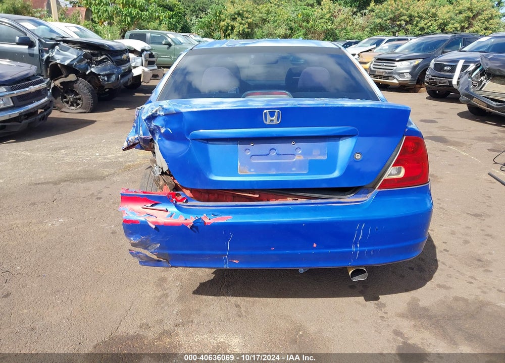 2001 HONDA CIVIC EX VIN: 1HGEM22931L062799
