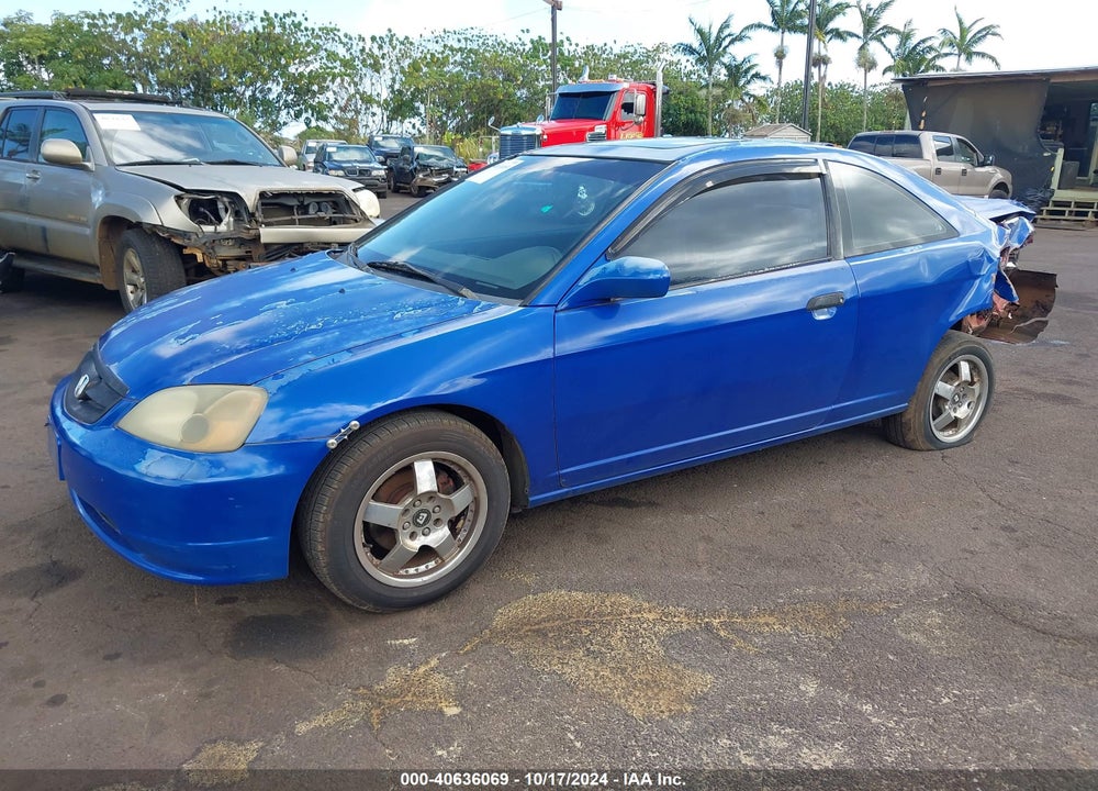 2001 HONDA CIVIC EX VIN: 1HGEM22931L062799