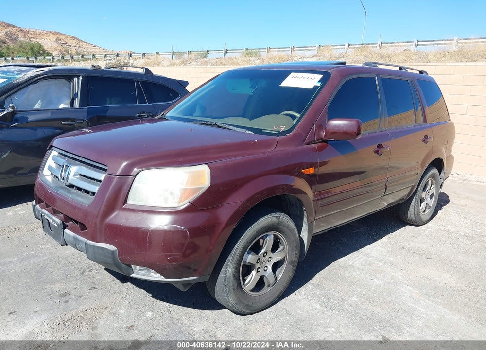 2007 HONDA PILOT EX-L VIN: 5FNYF28527B034613